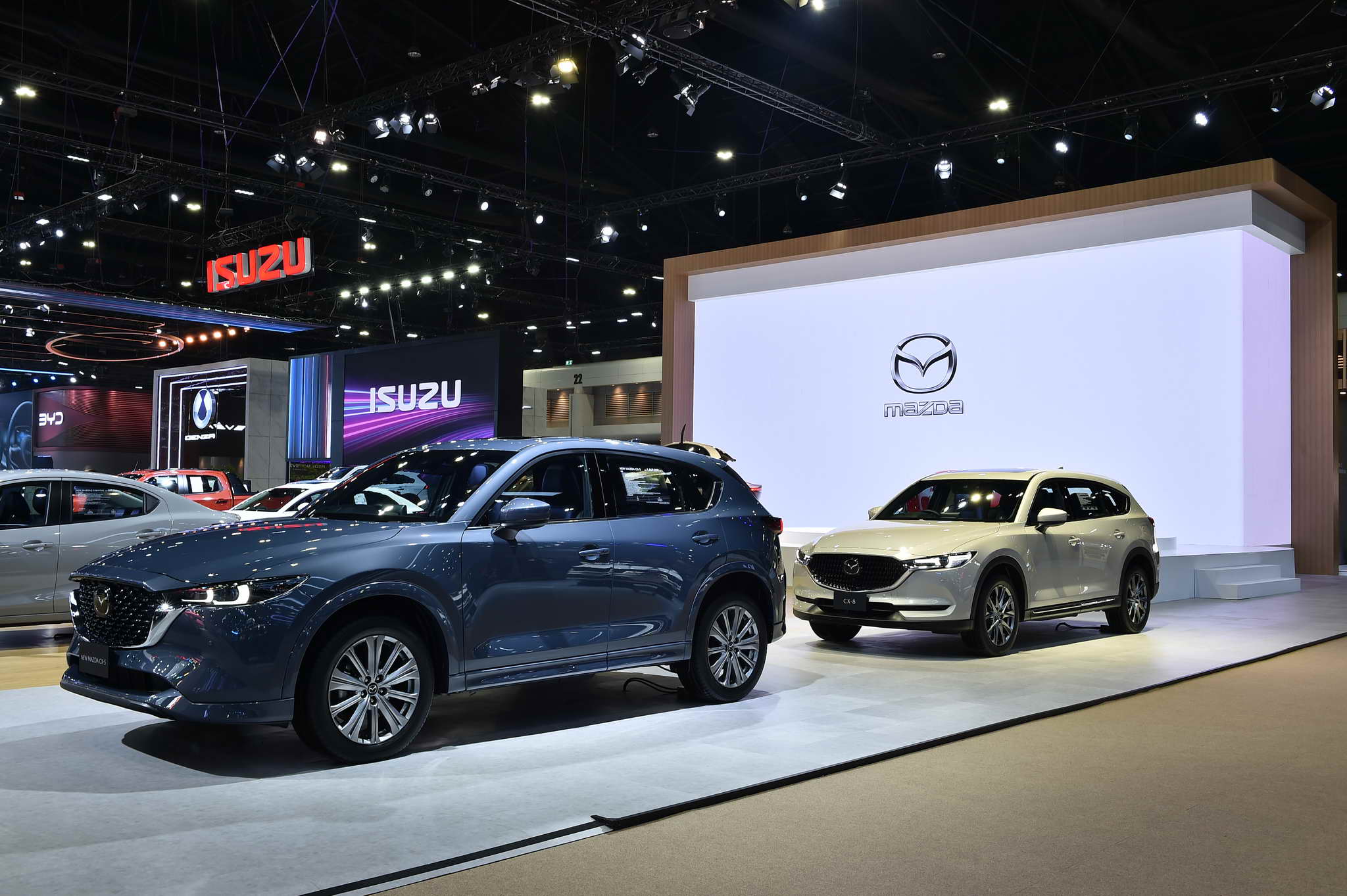 Mazda unveils a groundbreaking multi-solution technology, showcases the Mazda Iconic SP compact sports car concept and new electric vehicle, Mazda6e and introduces its latest model